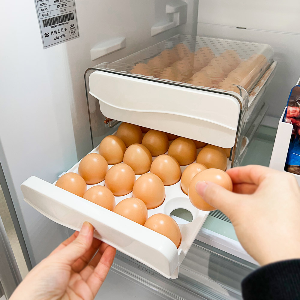 냉장고 계란보관함 계란트레이 서랍 계란보관통 40구