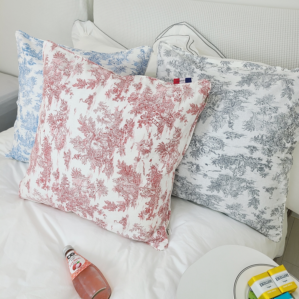 나라데코 린넨 코튼 뜨왈 쇼파 쿠션커버 53x53