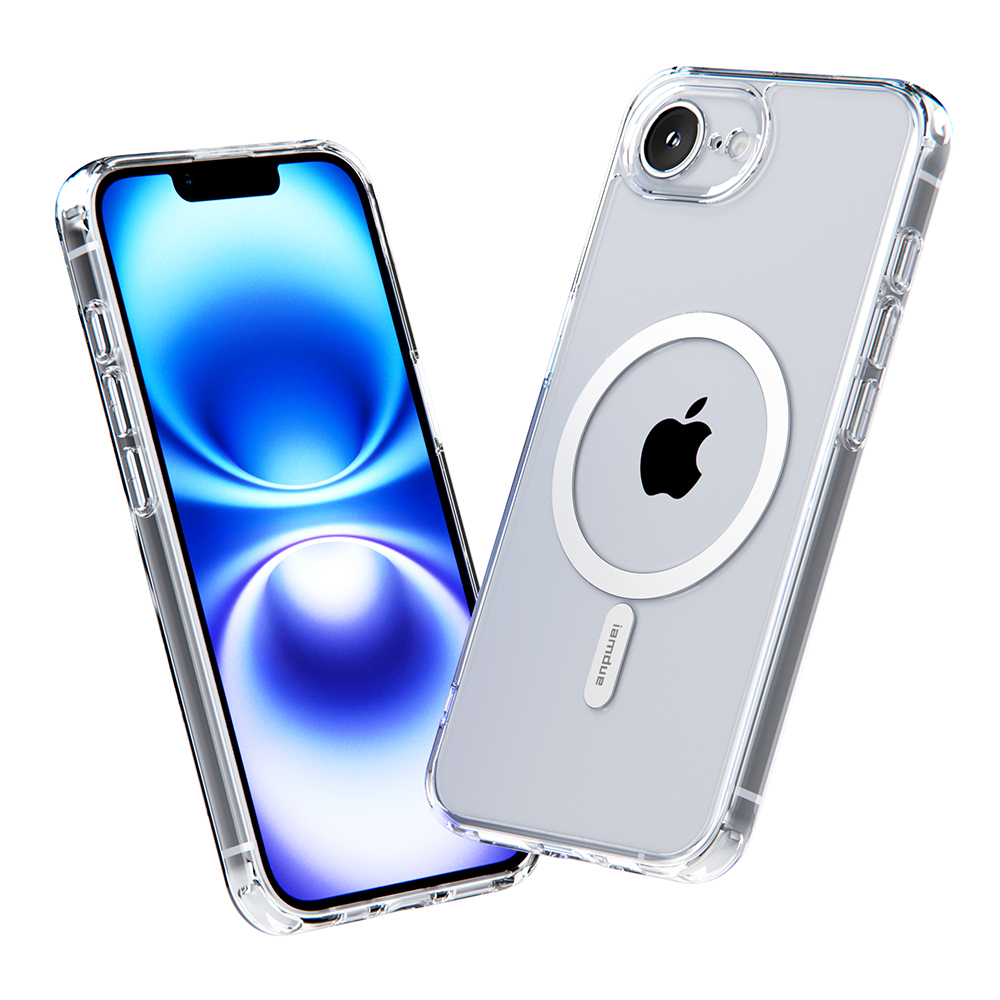 아이엠듀 맥세이프 슬림 케이스 투명, 아이폰16E