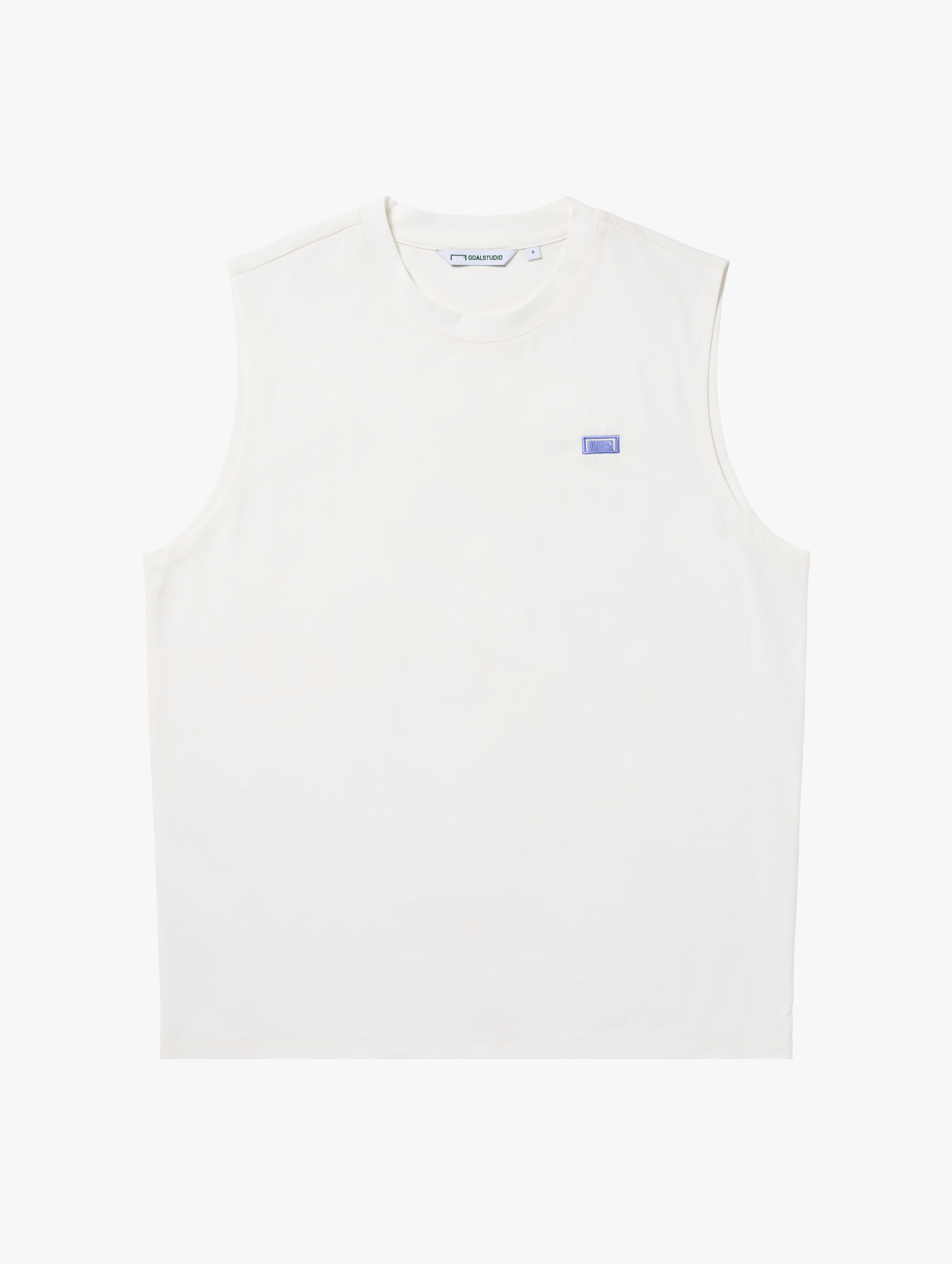 AIR DRY BOX LOGO SLEEVELESS-OFF WHITE - 상품 이미지