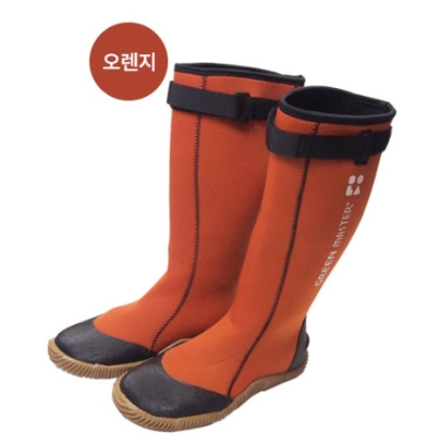 해루질 물 네오플랜 미끄럼방지 가벼운 여자 낚시 농사 갯벌 주방 워킹 장화 오렌지, 240 - 상품 이미지
