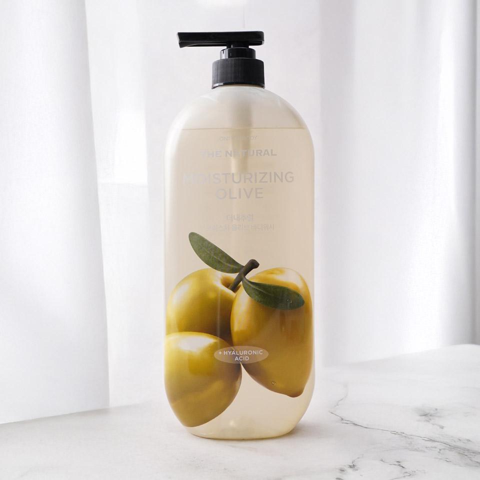 메가마트 LG 온더바디 더내추럴 모이스처 바디워시 올리브 900ml - 상품 이미지