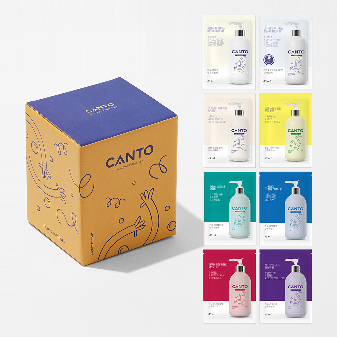 칸토 웰컴 체험 트라이얼 키트 (섬유유연제 8종)