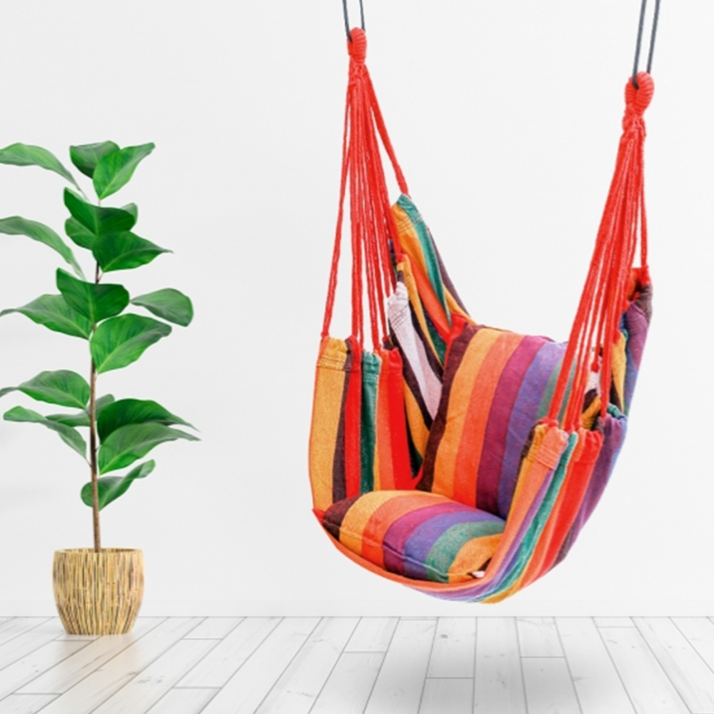 레인보우 가정용 해먹의자 야외 캠핑해먹 흔들 그네의자