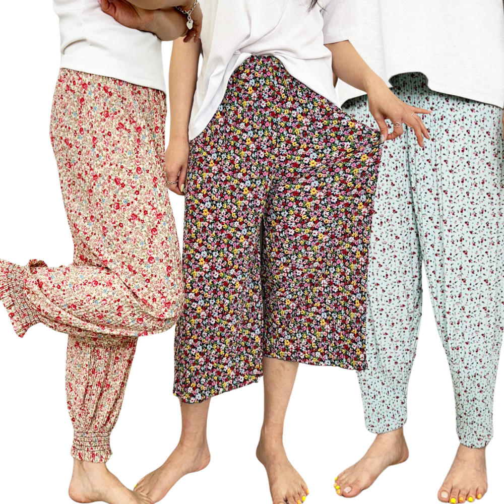 밴딩 플리츠바지 통바지 와이드팬츠 조거 소세지 몸빼 주름 촌캉스 봄 여름 가을 겨울 기모