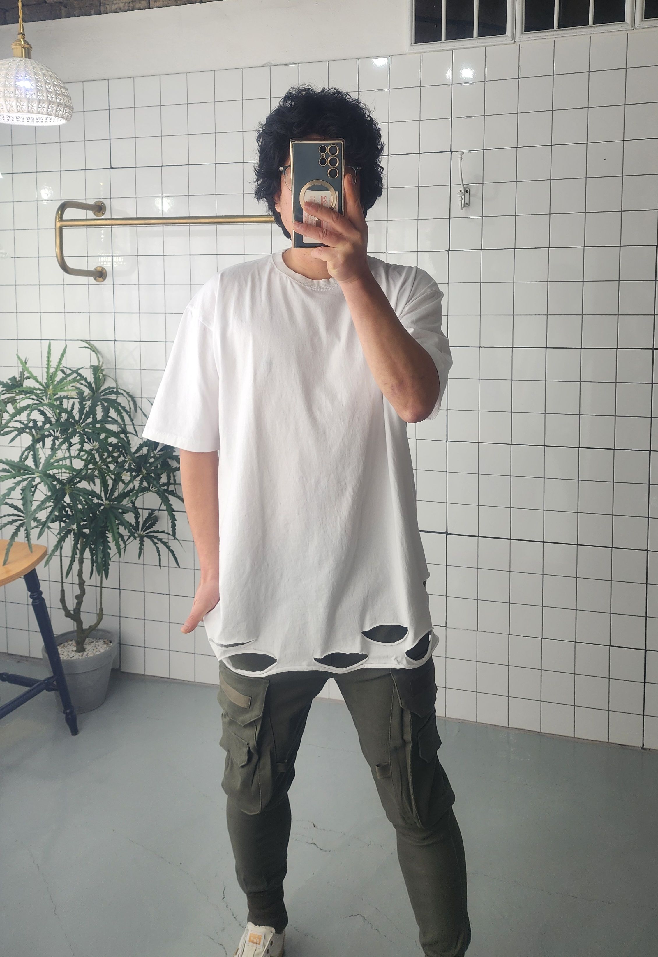 2컬러 빈티지 면 반소매 이너 티셔츠 - 상세 이미지 4