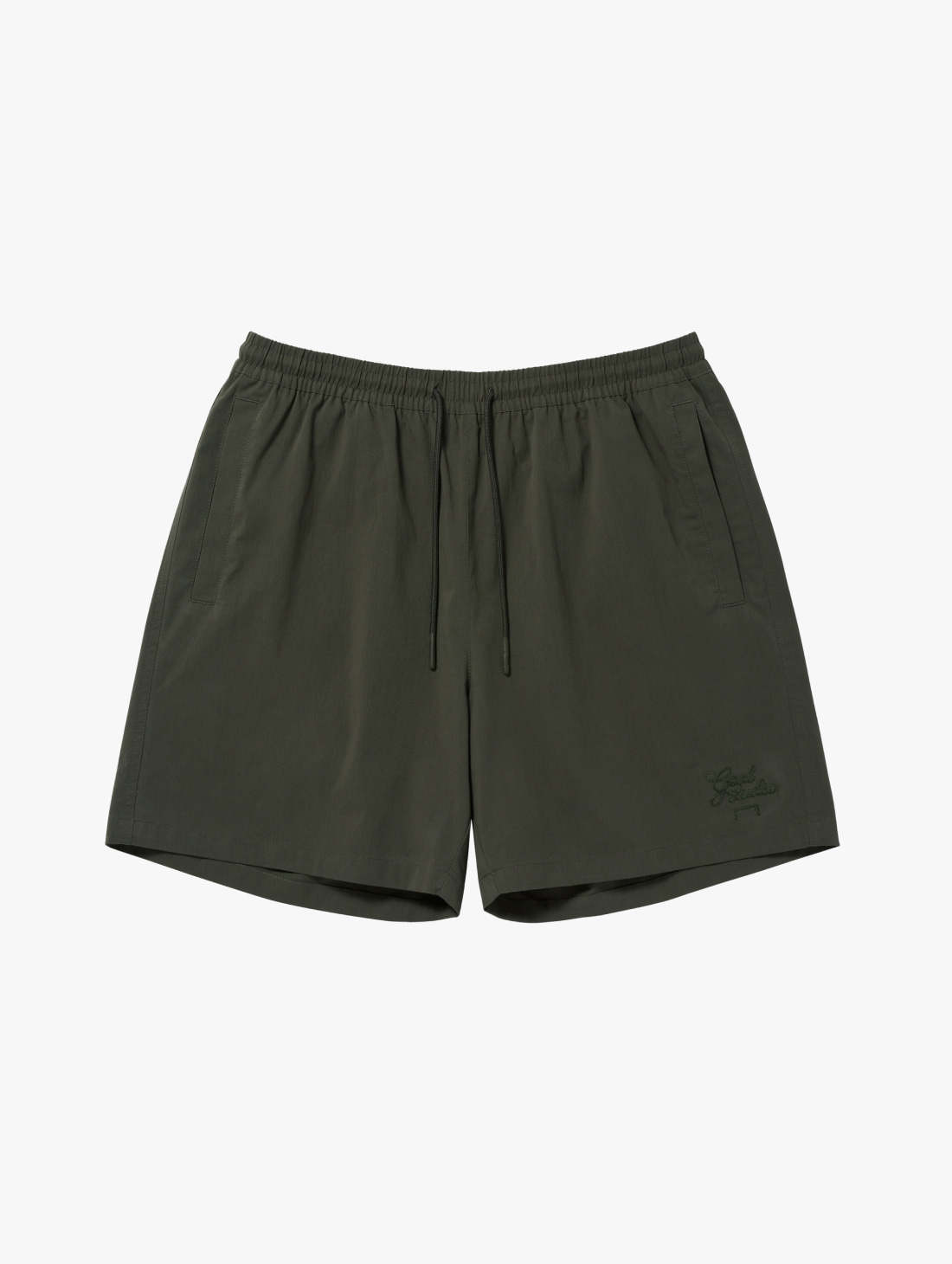 SCRIPT CHINO SHORTS-KHAKI - 상품 이미지