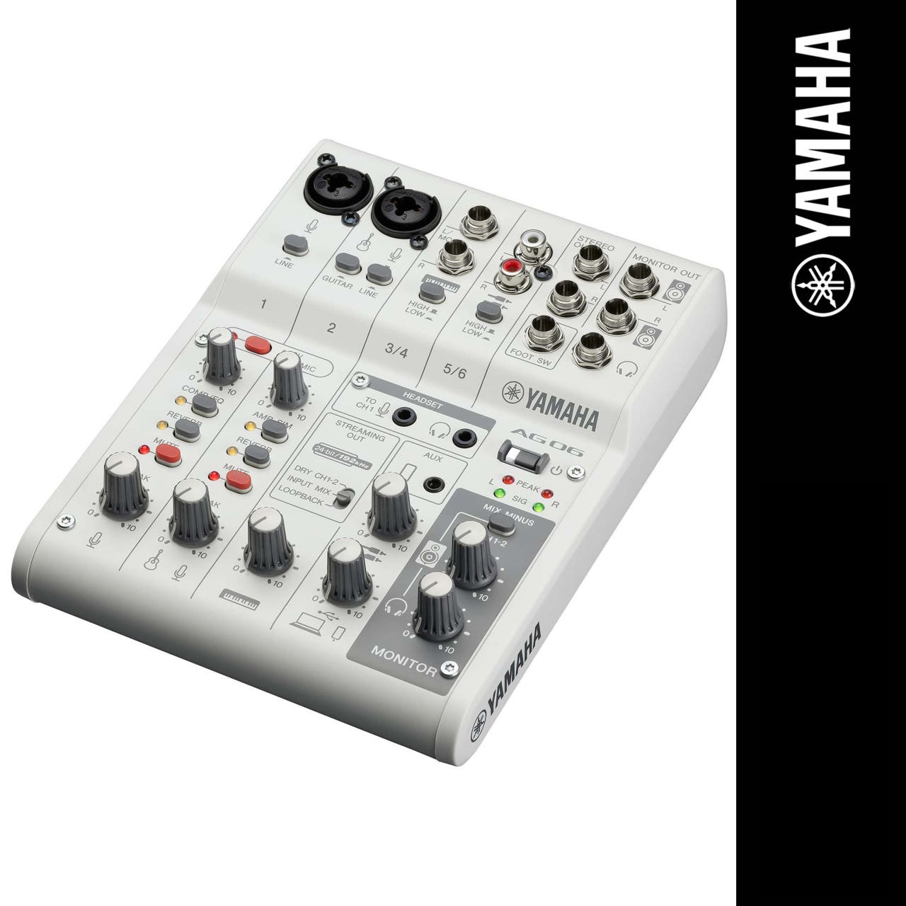 야마하 YAMAHA AG06MK2 오디오 인터페이스 믹서 USB