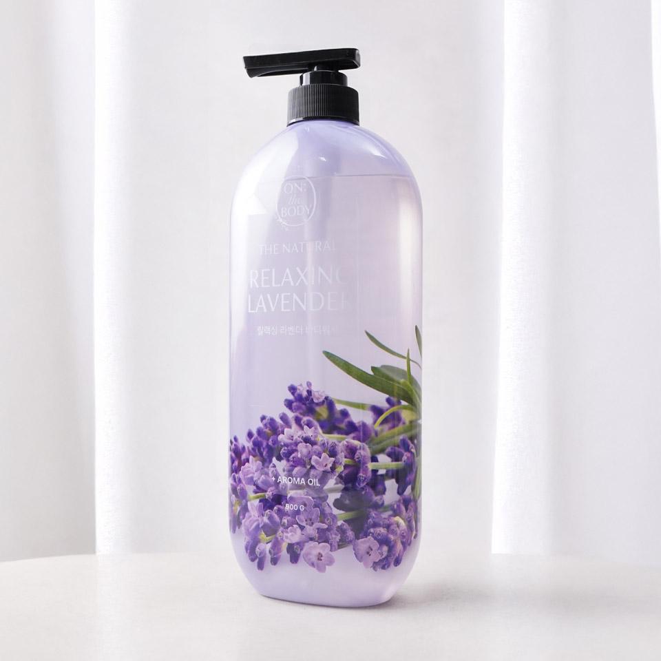 메가마트 LG 온더바디 더내추럴 릴랙싱 바디워시 라벤더 900ml - 상세 이미지 2