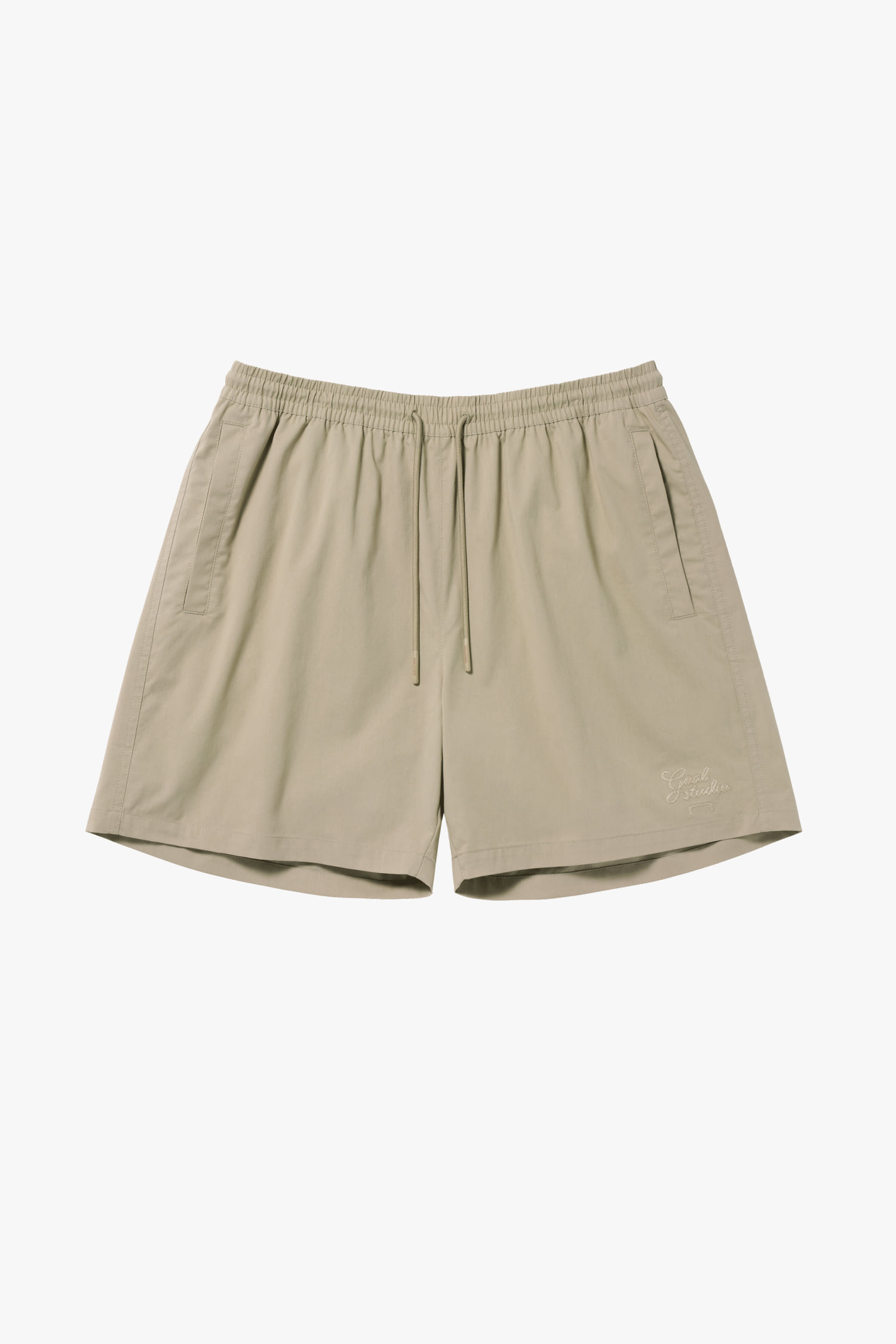 SCRIPT CHINO SHORTS-BEIGE - 상세 이미지 2