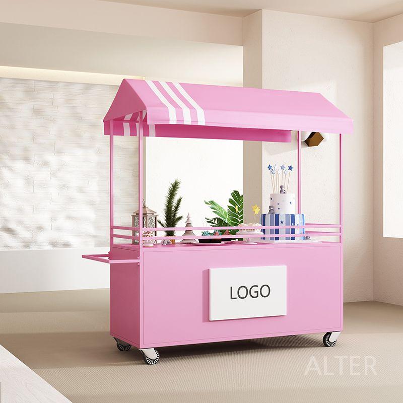 플리마켓 판매대 이동식 행사부스 나무 진열대 가판대 스카이블루150x60x200cm - 상세 이미지 2