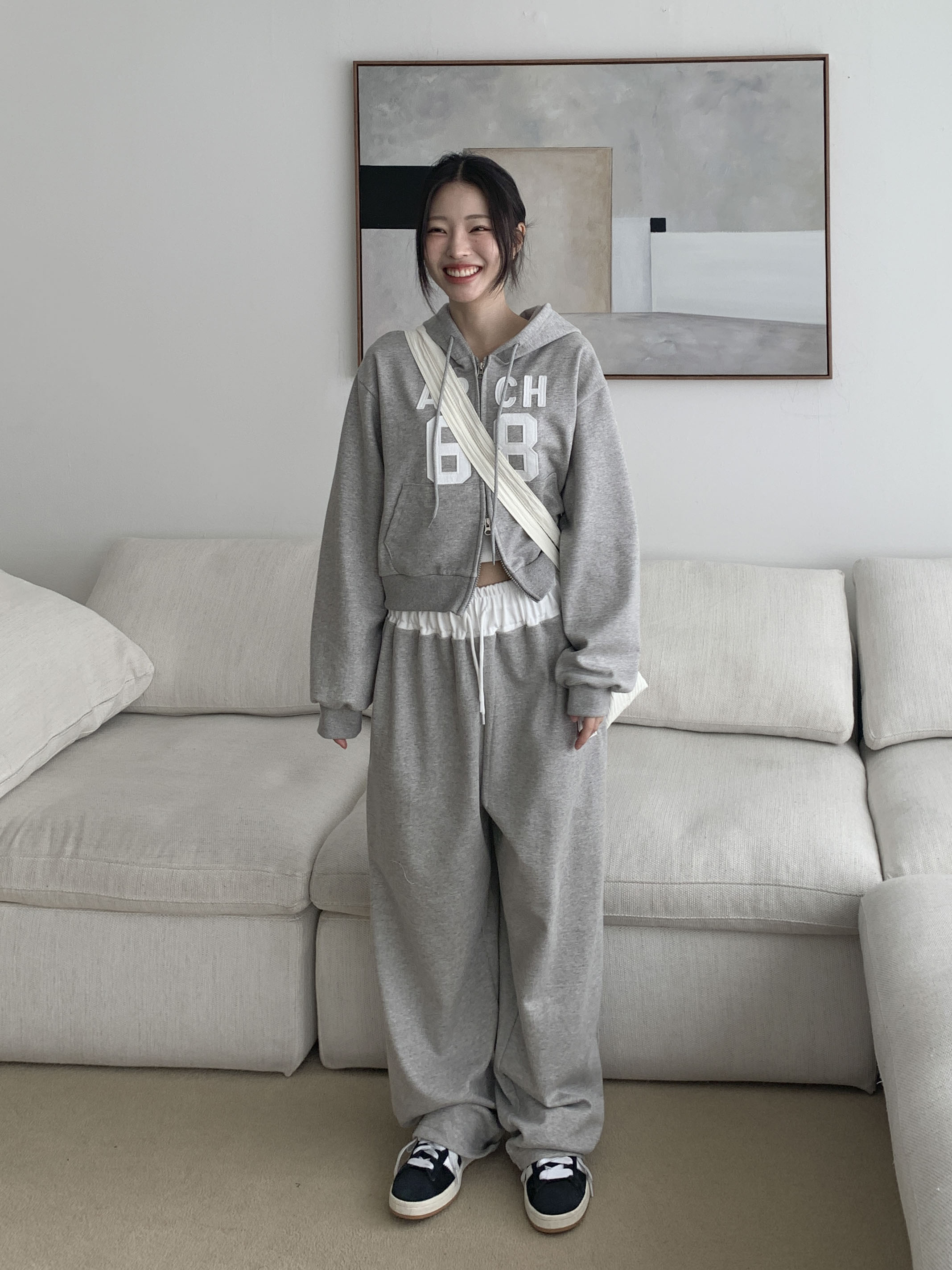 [추리닝set♥/캐주얼] 앗치 트레이닝 추리닝 세트 후드집업 팬츠 4color 상세 이미지 24