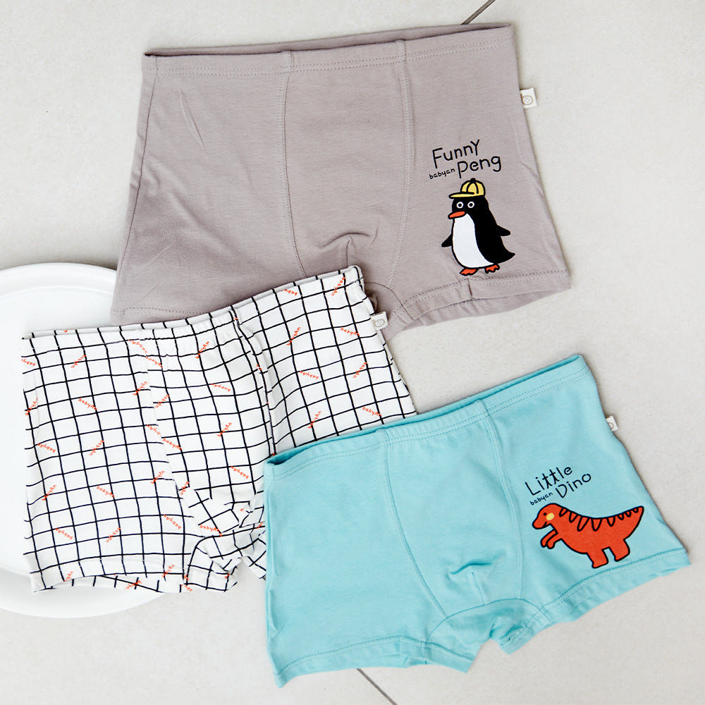 [슈퍼적립] 베이비앙 국내산 무형광 40수 면 아기 삼각 여아 남아 유아팬티&드로즈 3종세트