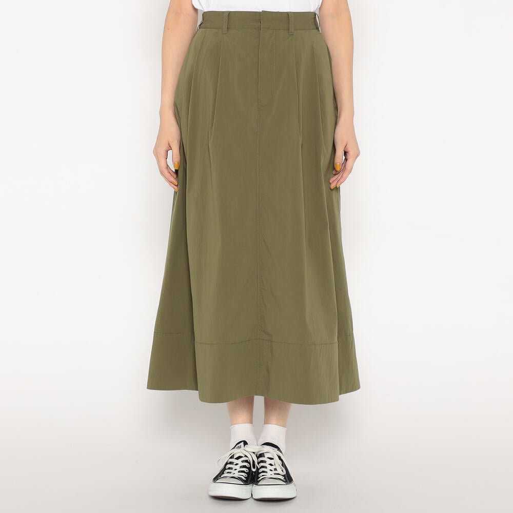 단톤 스커트 C/N TYPEWRITER 2TUCK SKIRT 25SS DNB251L202-0005 여성 캐쥬얼 레이어드 스커트 이미지 6