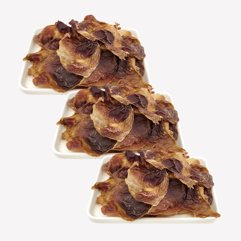 국내산 프리미엄 강아지 건조 간식 말티푸 멍멍이가 좋아하는 영양 간식 닭근위육포, 70g, 3개 - 상품 이미지