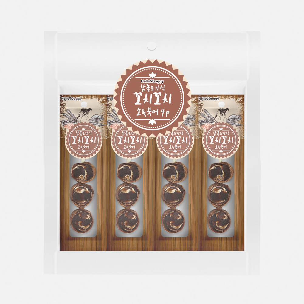헬로도기 꼬치꼬치 강아지보양식 강아지황태 다이어트 간식 믹스, 100g, 1개 - 상세 이미지 5
