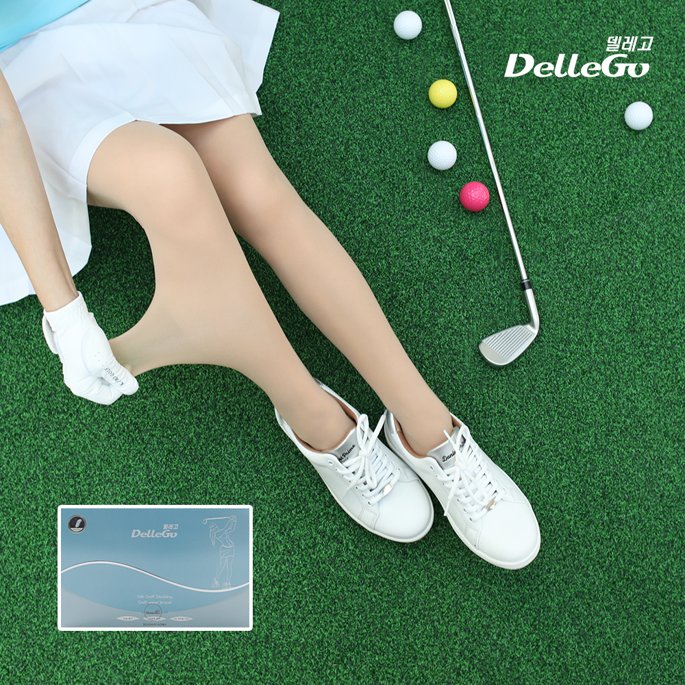 델레고 여성 골프스타킹 UV 자외선차단 몸매보정 레깅스 살색 30D