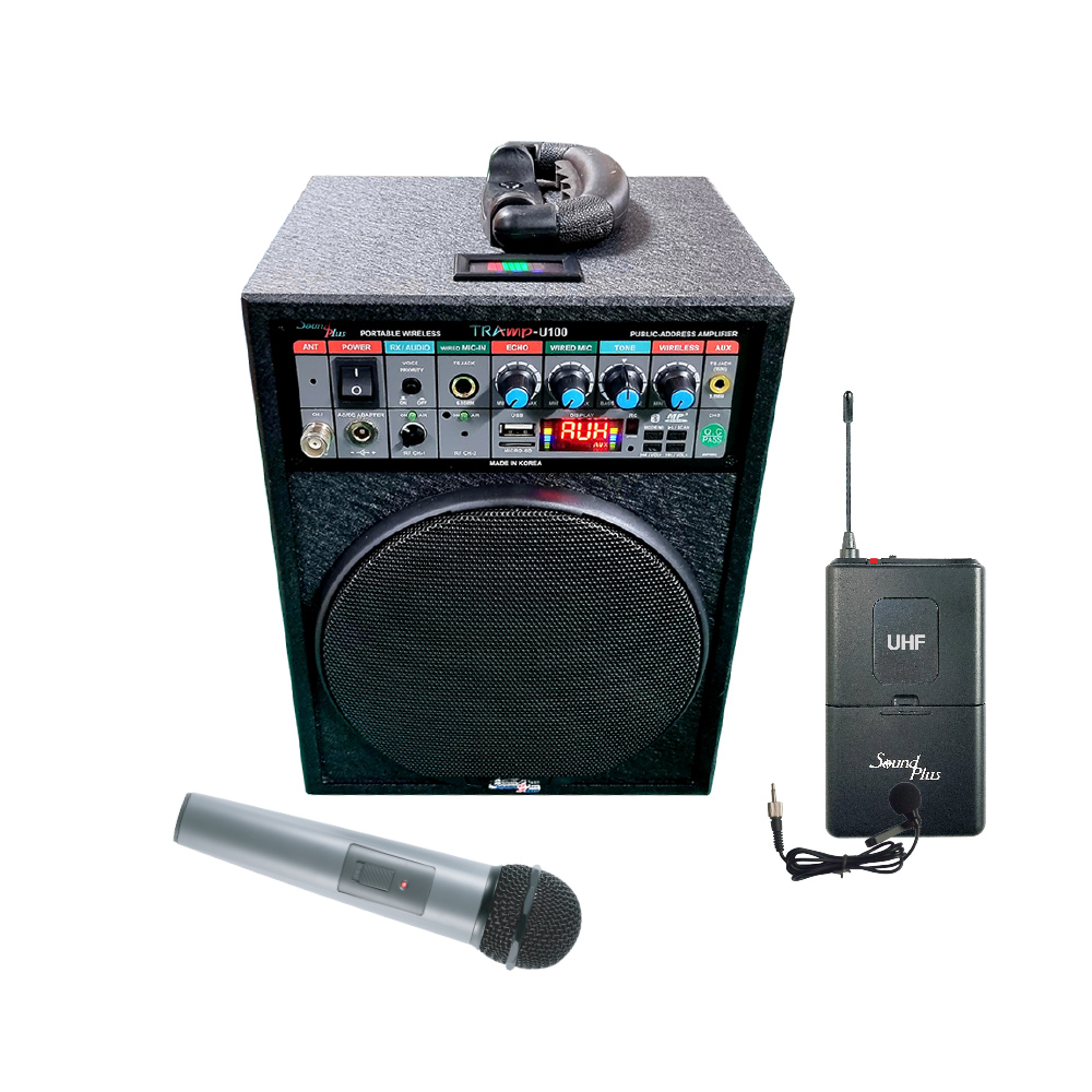 TRAmp-U100 무선 충전 앰프 100W 1채널 국산 사운드플러스