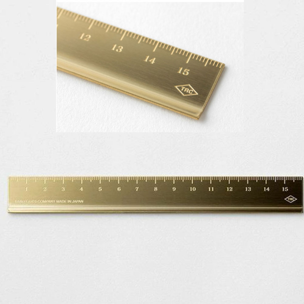 미도리 엔틱 브라스 자 15CM 황동 룰러 - 상품 이미지