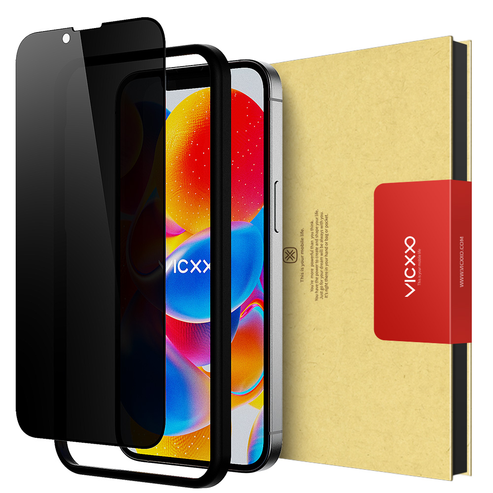 빅쏘 4D 사생활보호필름 강화유리 아이폰16e, 1매입