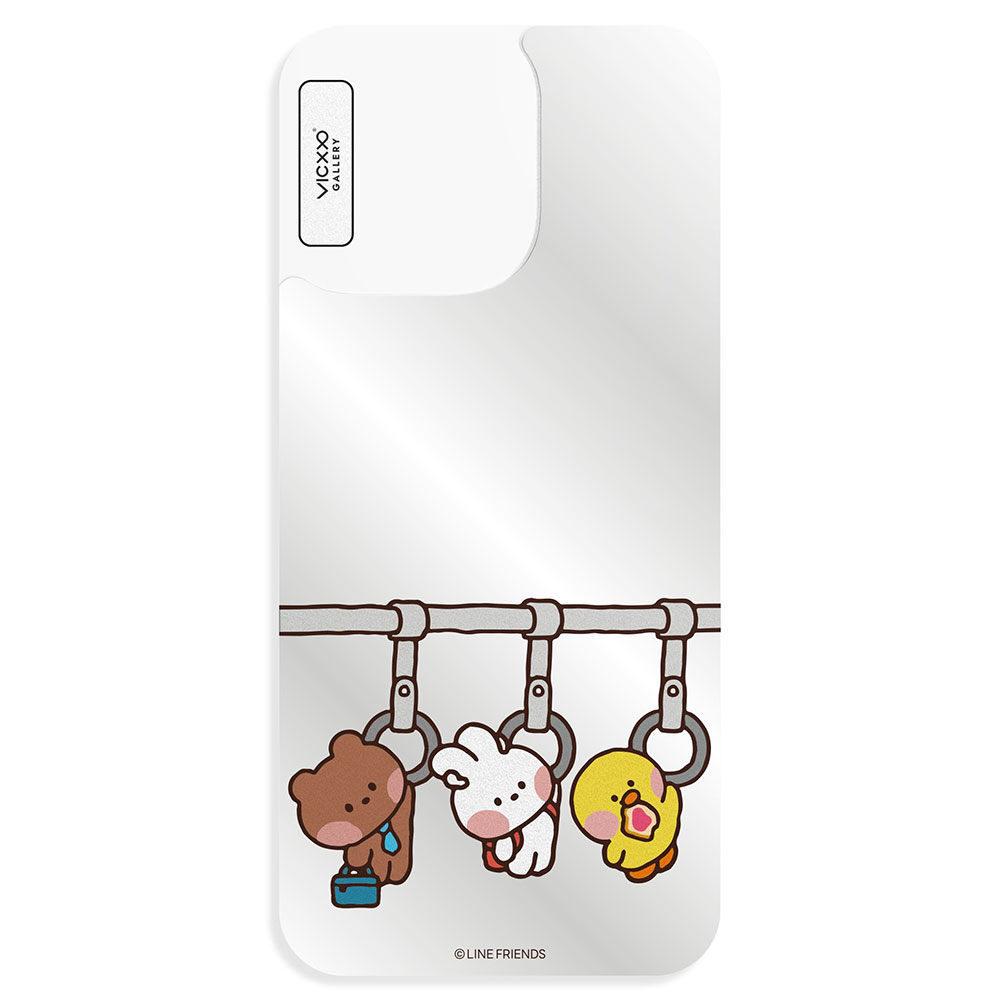 미니니 일상의미니니출근 띠부띠부미러스킨 갤럭시/아이폰 케이스 부착용스킨 VC317