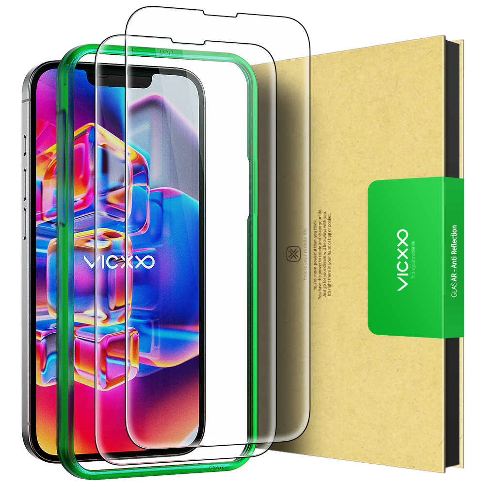 빅쏘 AR 저반사 고화질 강화유리 필름 아이폰16e, 2매입