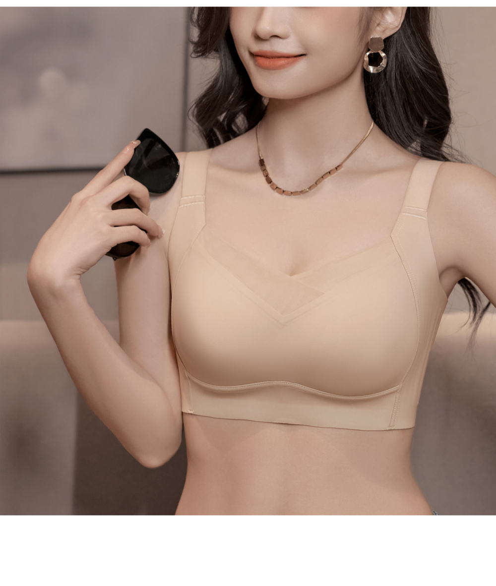 노와이어 처진가슴 등살커버 가슴모아주는 빅사이즈 미니마이저브라 상세 이미지 44