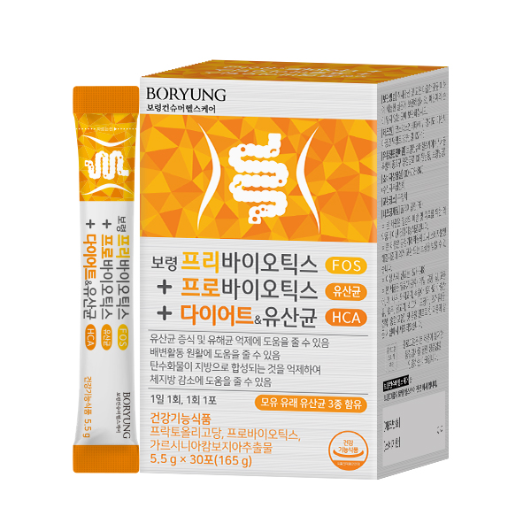 보령 프리바이오틱스 프로바이오틱스 다이어트 유산균 30포, 1개