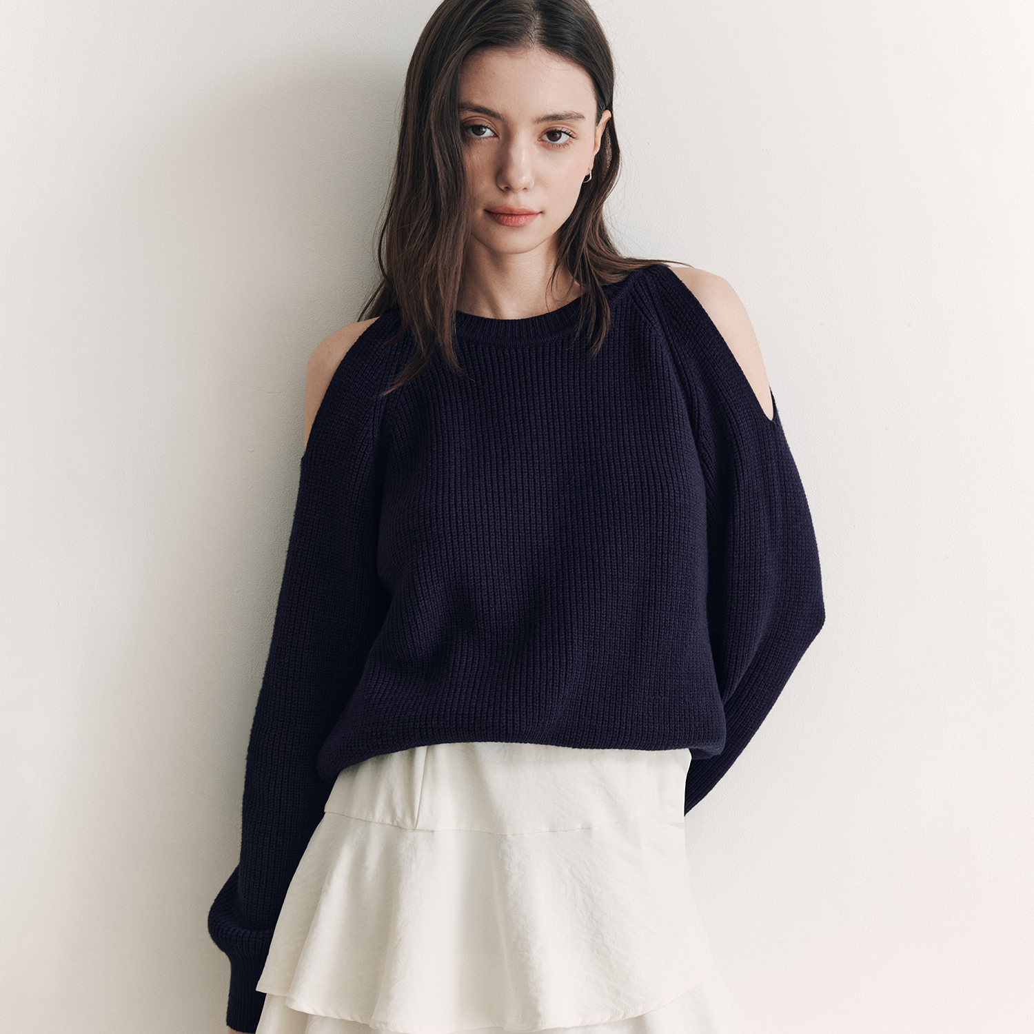 [N배송][제로스트릿][3컬러] 오프닝 오프숄더 니트 OPENING OFF-SHOULDER KNIT - 상세 이미지 5
