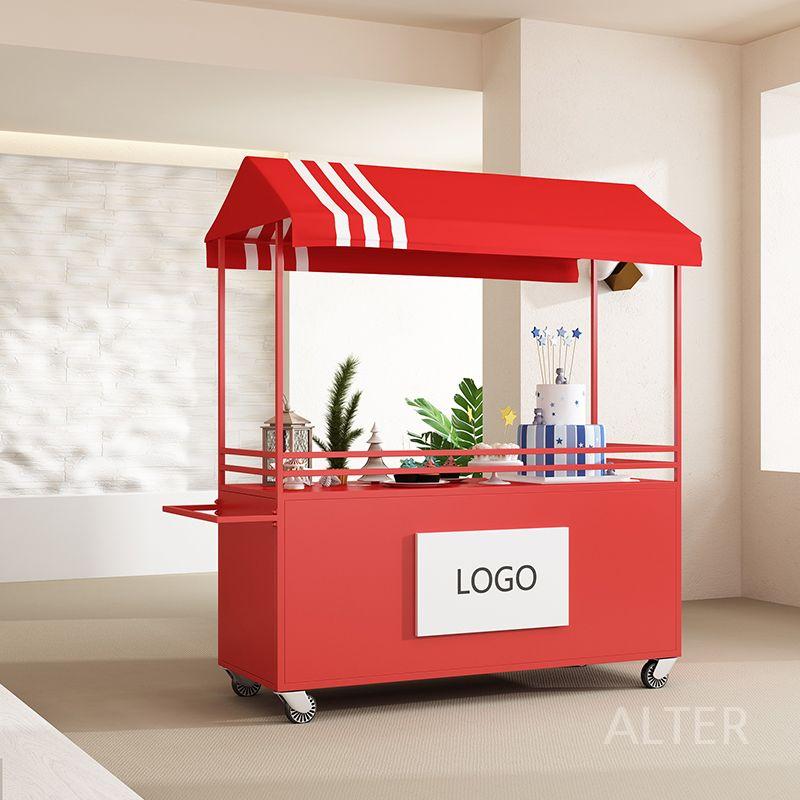 플리마켓 판매대 이동식 행사부스 나무 진열대 가판대 스카이블루150x60x200cm - 상세 이미지 3