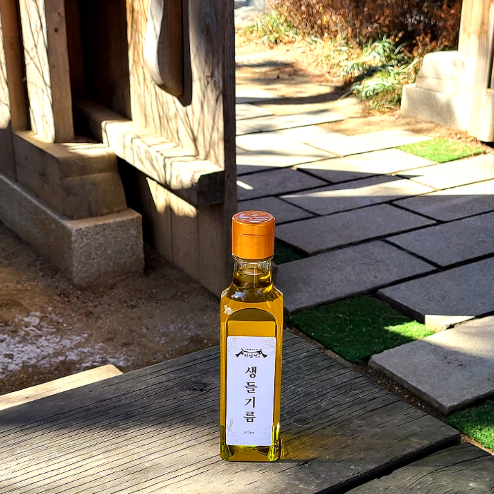 1+1 하남댁 저온압착 생들기름 300ml 통들깨 들깨기름 냉압착
