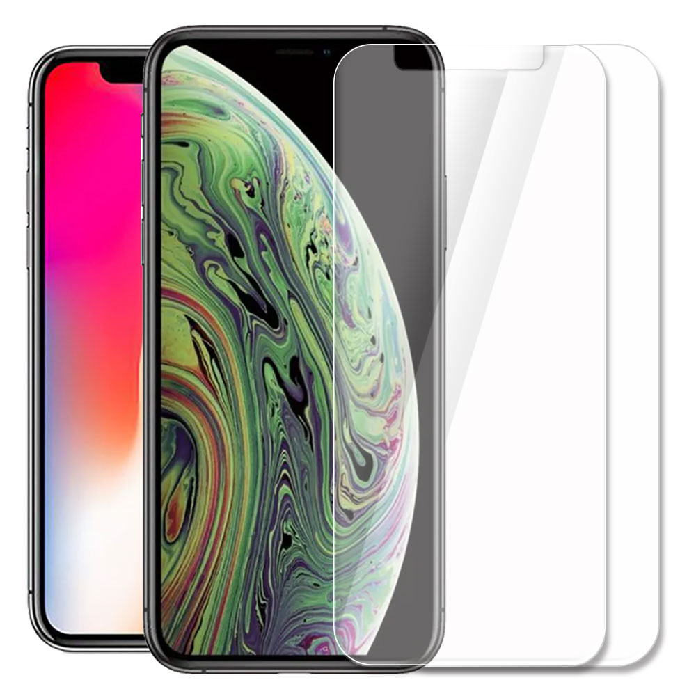 강화유리필름 아이폰X-XS 공용, 2매입 - 상품 이미지