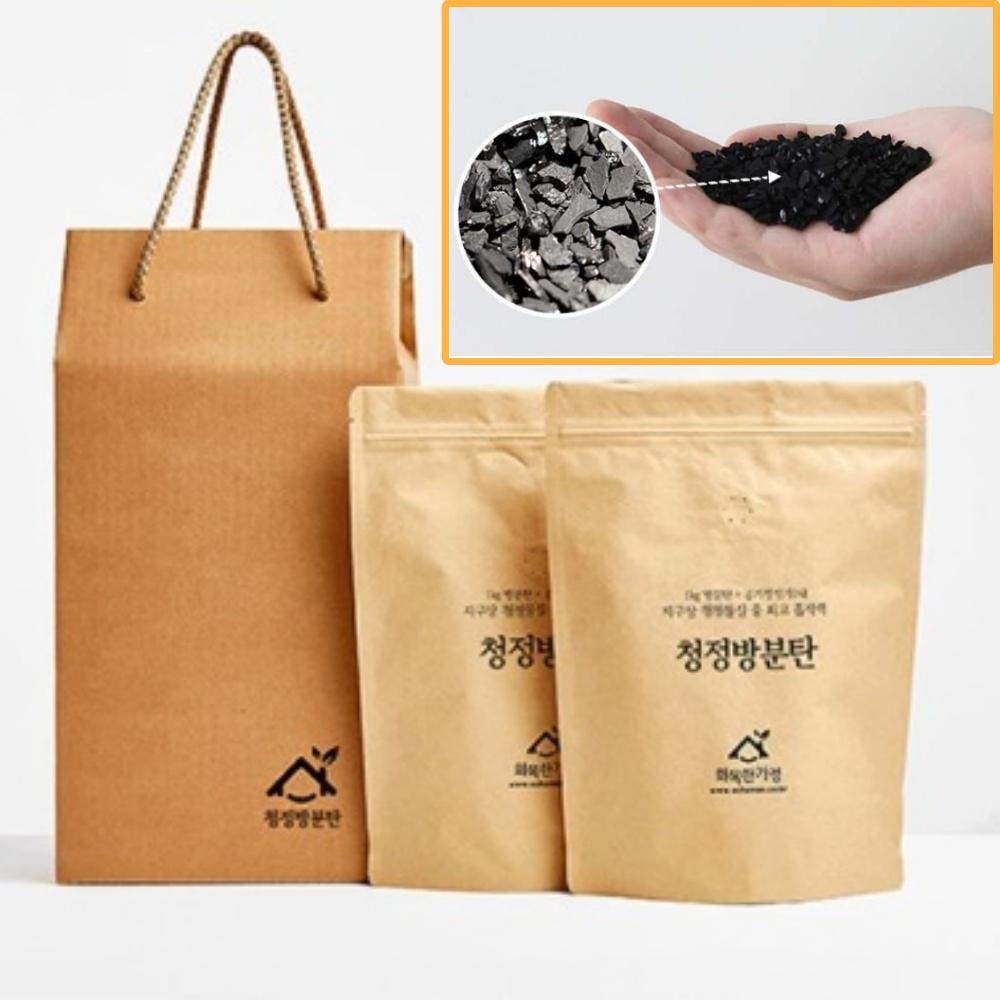 청정방분탄 1kg 새집증후군방분탄 베이크아웃방분탄 냄새 제거