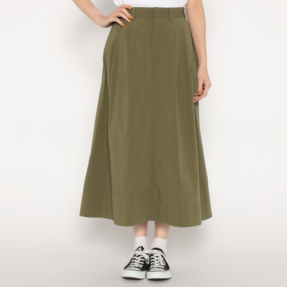 단톤 스커트 C/N TYPEWRITER 2TUCK SKIRT 25SS DNB251L202-0005 여성 캐쥬얼 레이어드 스커트 - 상세 이미지 4
