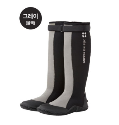 해루질 물 네오플랜 미끄럼방지 가벼운 여자 낚시 농사 갯벌 주방 워킹 장화 그레이블랙, 280 - 상품 이미지