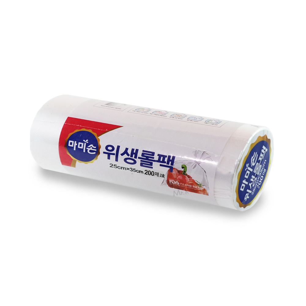 마미손 롤백 일회용비닐 크린롤백 위생팩 25x35 200매 - 상품 이미지