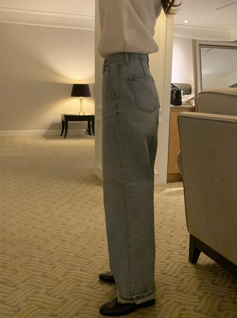 사선 워싱 데님 상세 이미지 7