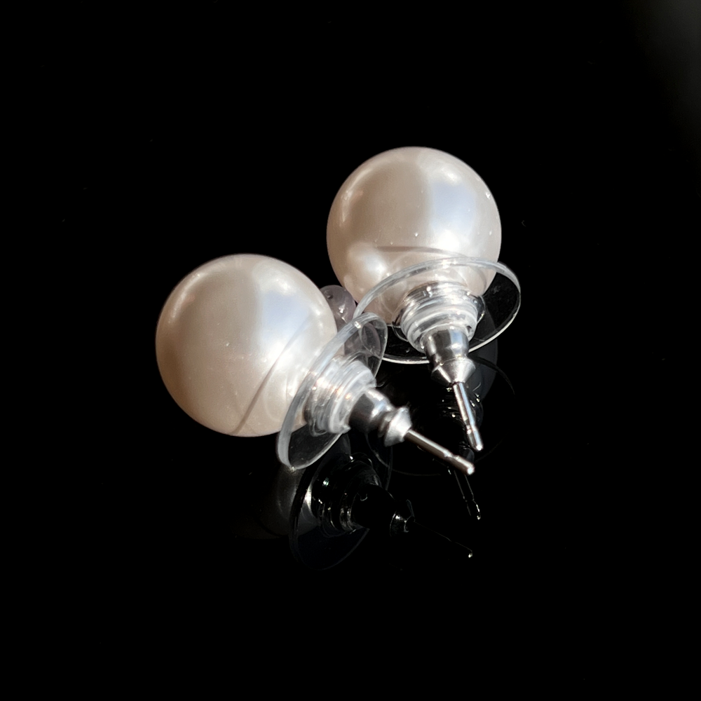 또블링 오스트리아 진주 실버 데일리 레이어드 귀걸이 4mm 6mm 8mm 10mm 12mm