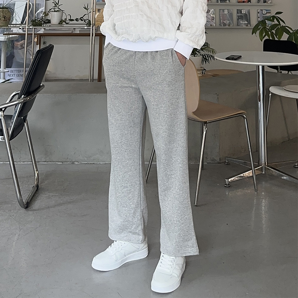 남자 와이드팬츠 빅사이즈 트레이닝 팬츠 남자 바지 - 상세 이미지 3