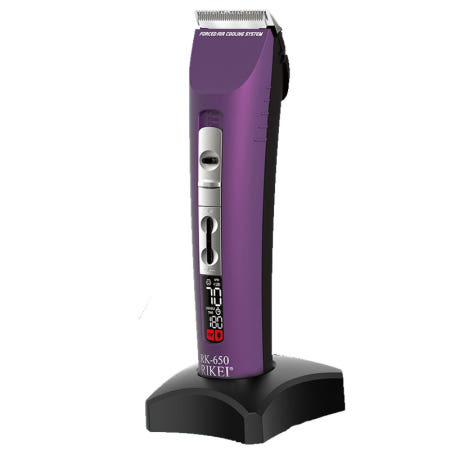 리케이 RK650 RK-650 클리퍼 퍼플 무선 강아지 이발기 저소음
