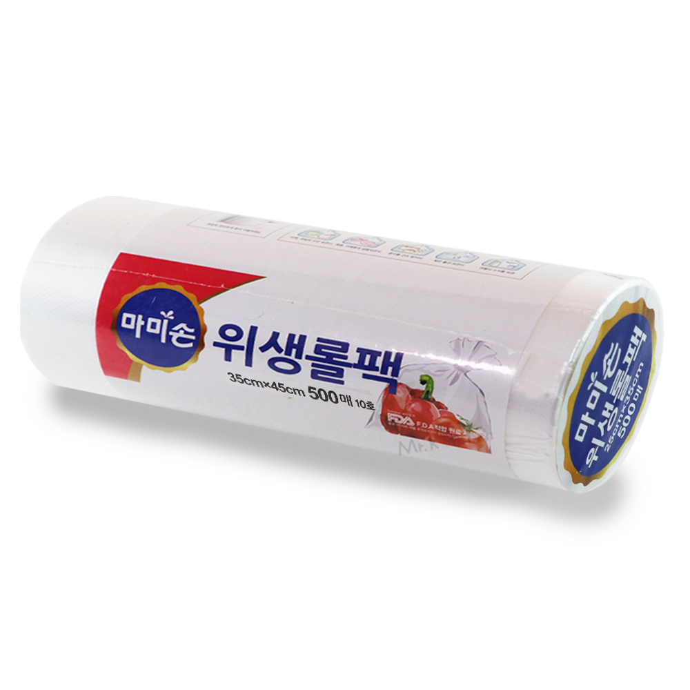 마미손 롤백 일회용비닐 크린롤백 위생팩 35x45 500매 - 상품 이미지