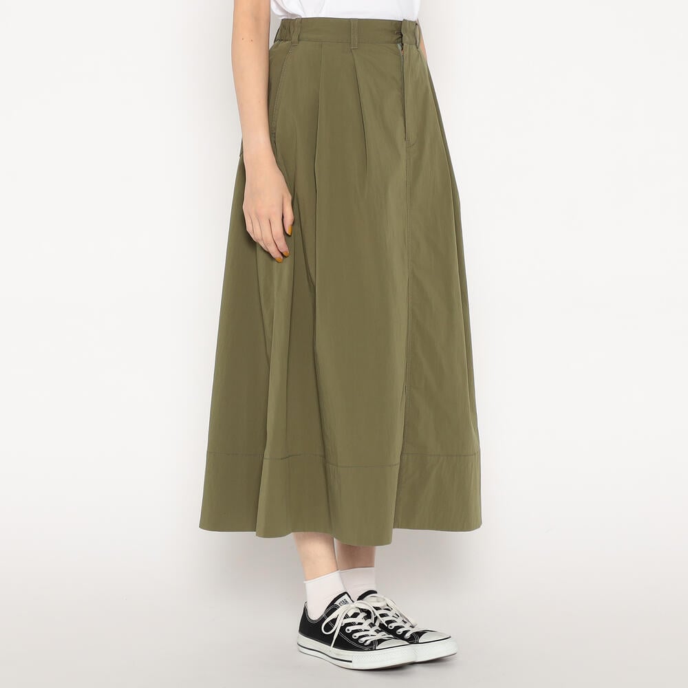 단톤 스커트 C/N TYPEWRITER 2TUCK SKIRT 25SS DNB251L202-0005 여성 캐쥬얼 레이어드 스커트 이미지 7