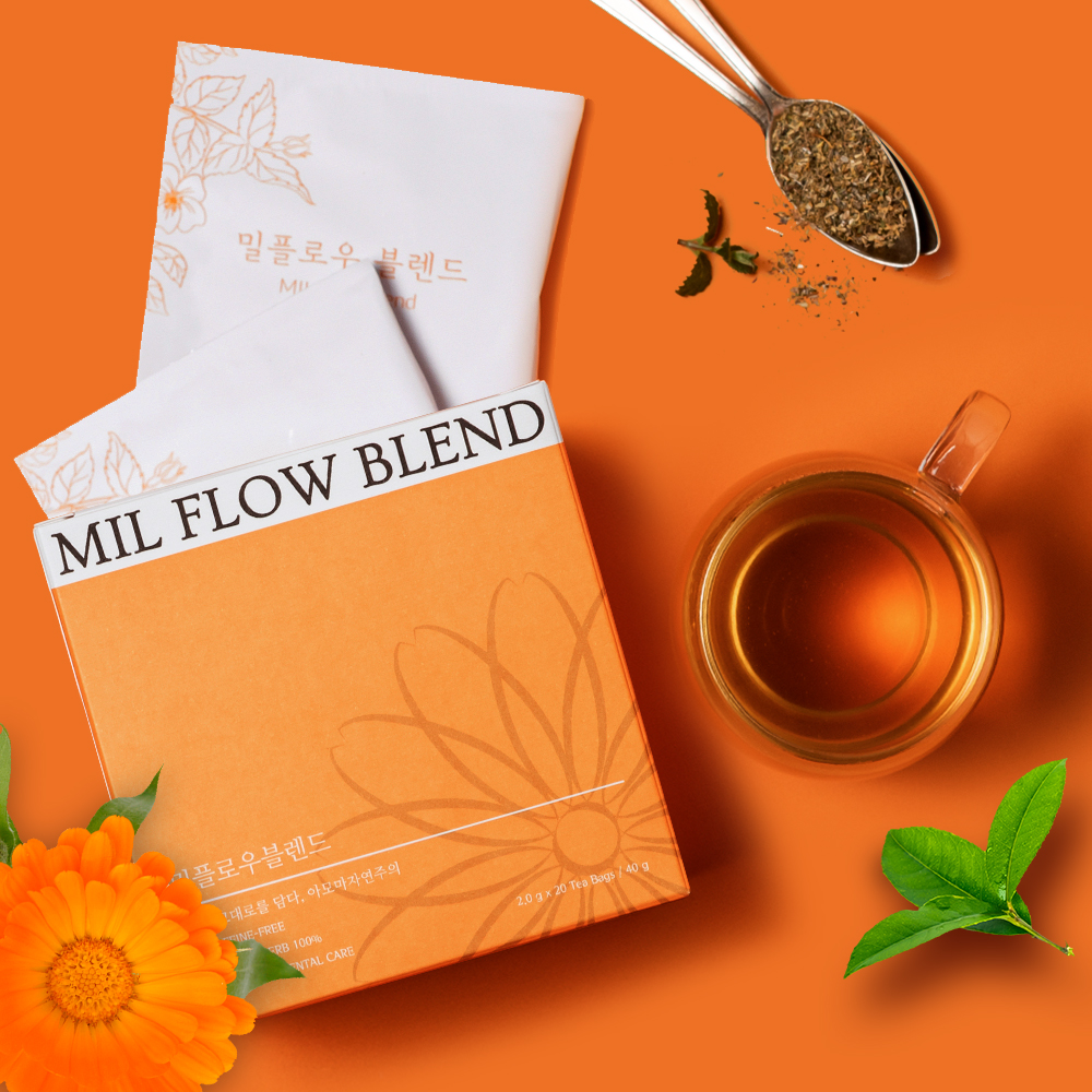 MILFLOWBLEND 영국 왕실 메디컬허브 카렌듈라 클리버즈 림프 혈관 순환에 좋은 허브 - 상세 이미지 2
