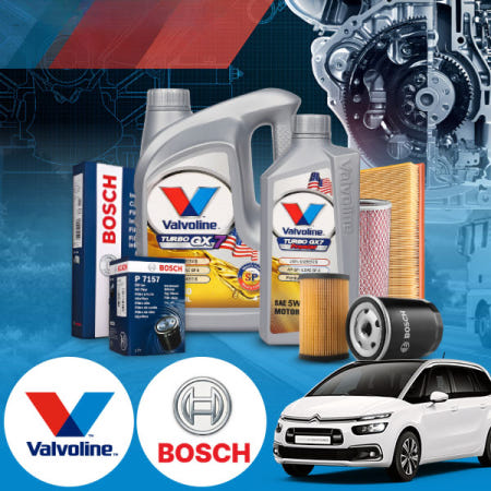 [자체제작]카샤 C4스페이스투어러 1.5 B87 가솔린 발보린 터보 GX7 5W30 엔진오일필터세트 4L iter