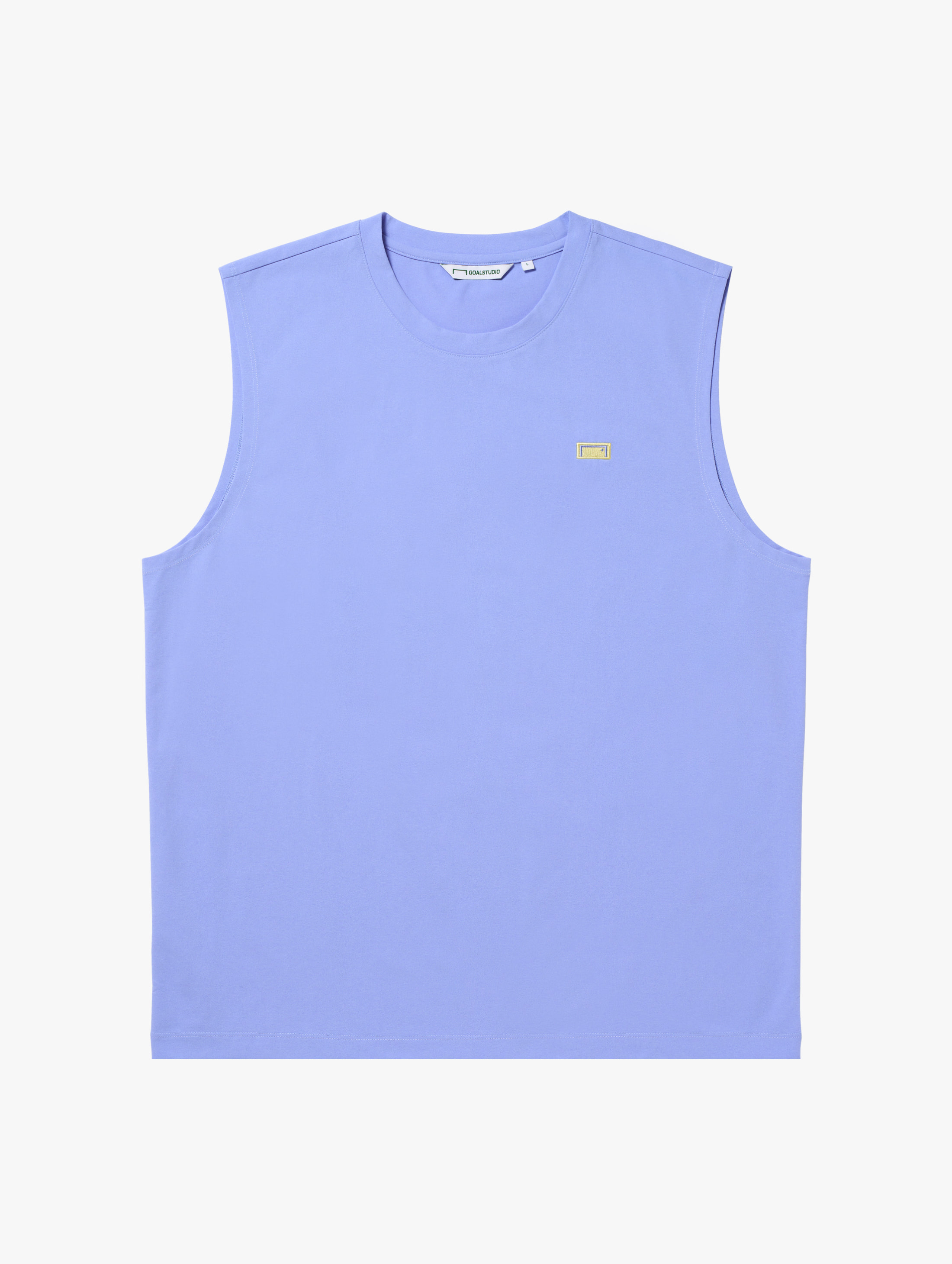AIR DRY BOX LOGO SLEEVELESS-VINTAGE BLUE - 상품 이미지