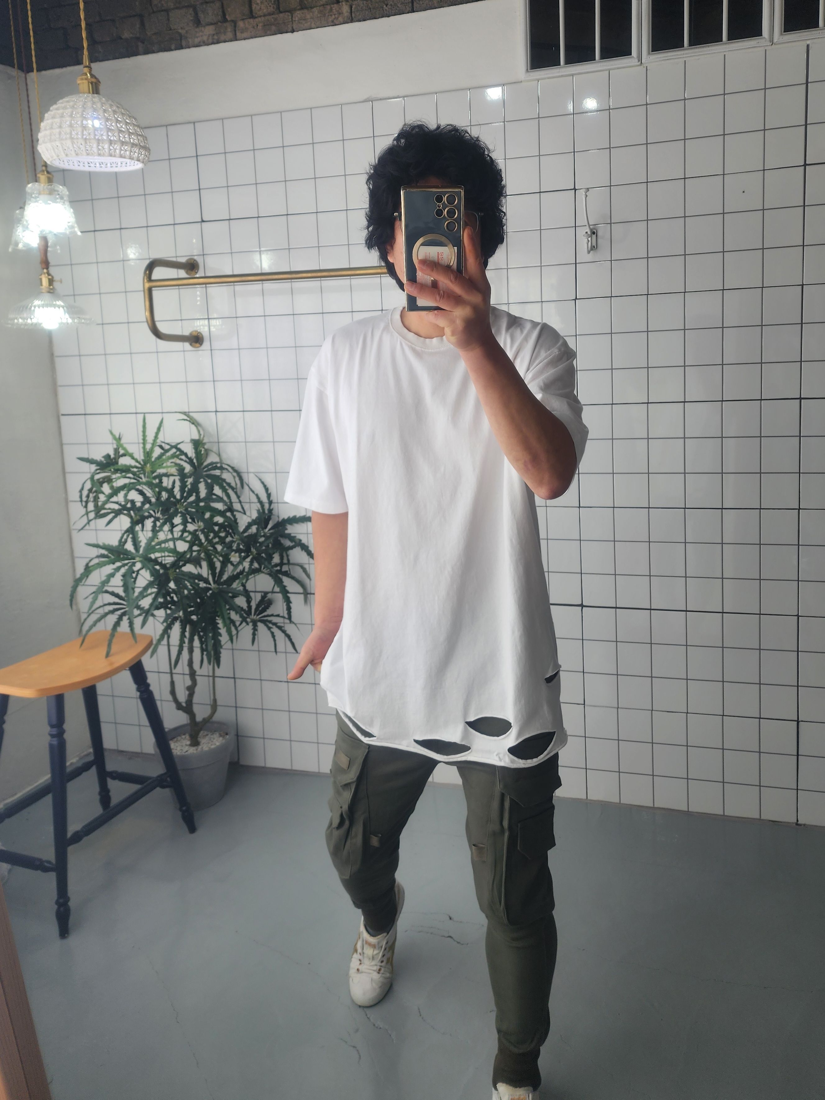 2컬러 빈티지 면 반소매 이너 티셔츠 - 상세 이미지 2