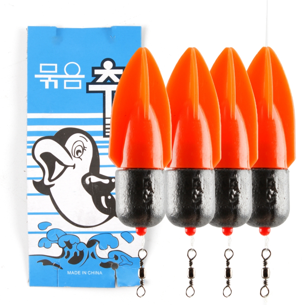 묶음추 낚시 바늘 바다 원투 채비 도다리 감성돔 볼락 로켓트 16호 4개 세트 - 상세 이미지 3