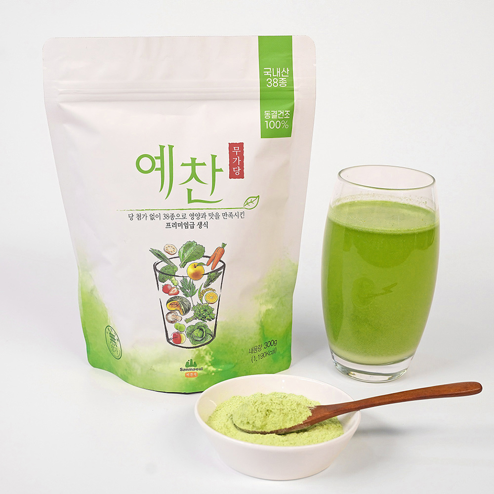 산마을 동결건조 무가당예찬 생식 곡물가루 아침대용식 300g 대용량 이미지 6