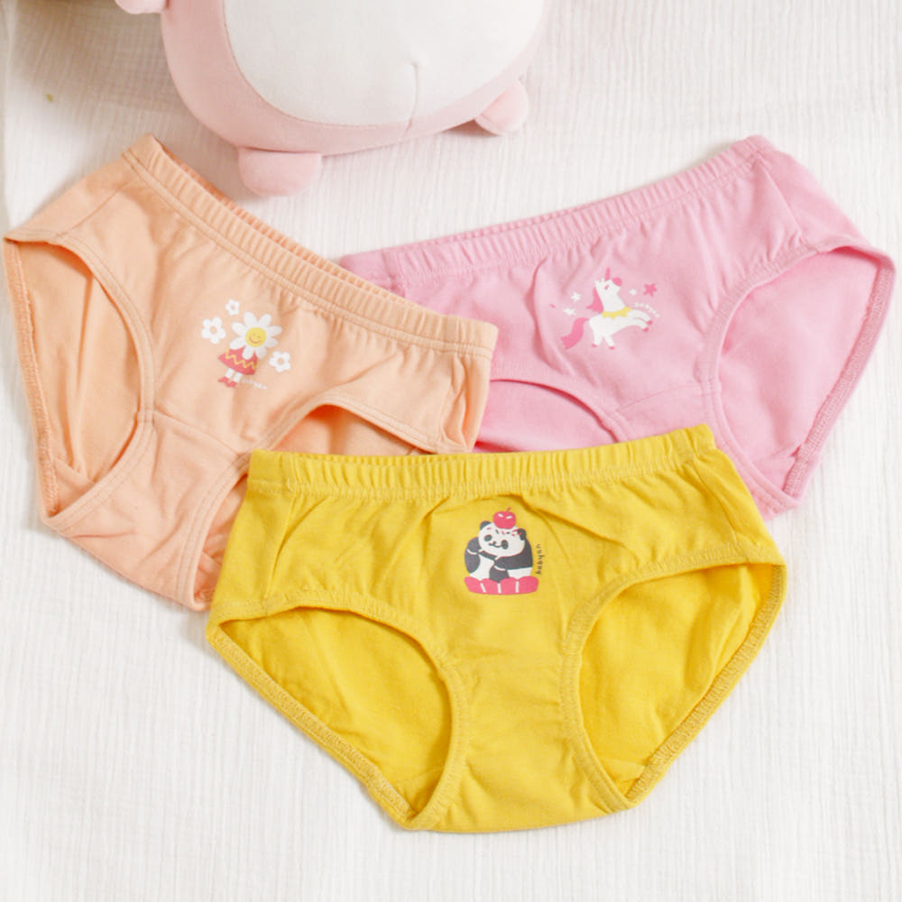 [슈퍼적립] 베이비앙 국내산 무형광 40수 면 아기 삼각 여아 남아 유아팬티&드로즈 3종세트