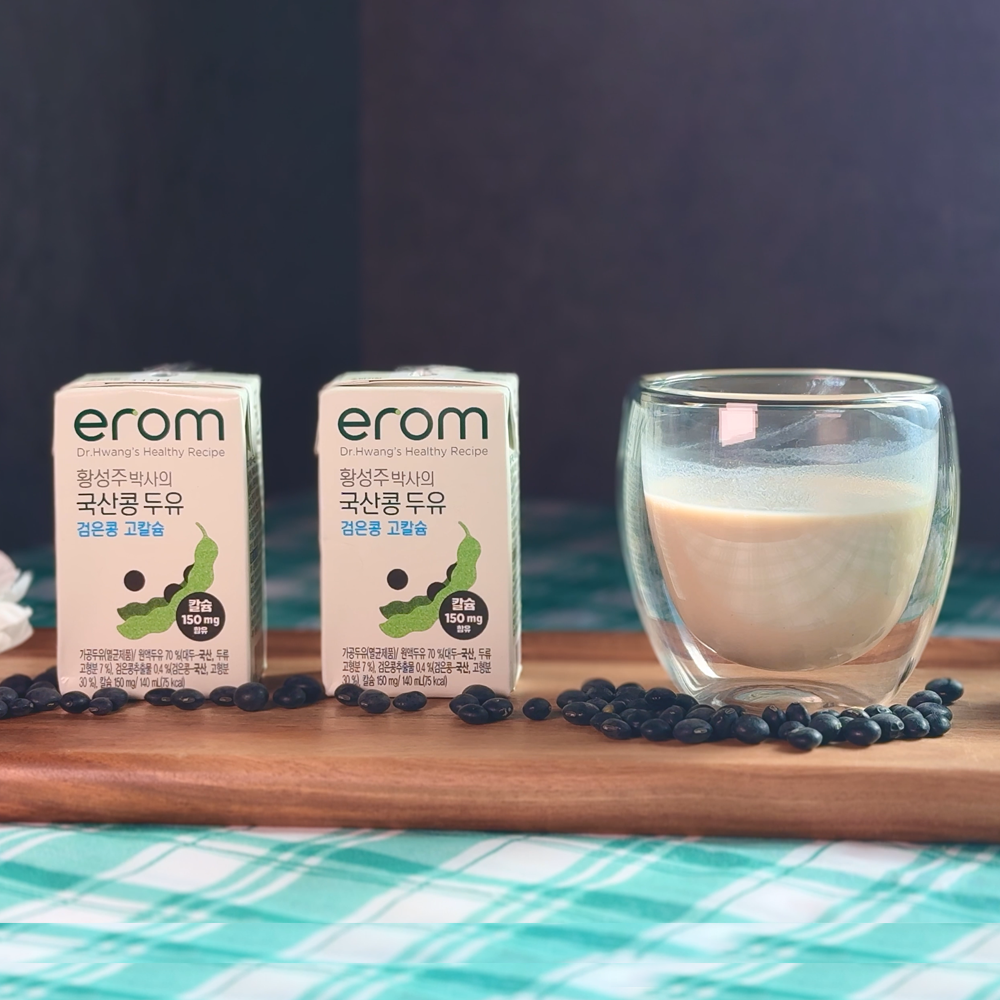 이롬 황성주 검은콩두유 검정콩 고칼슘 140ml, 48개
